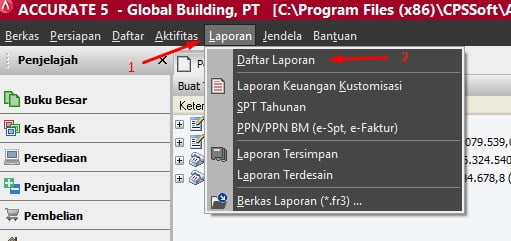 Cara Menyimpan Format Laporan Di Laporan Tersimpan Accurate 5