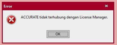 Accurate License Manager (ALM) Tidak Terhubung