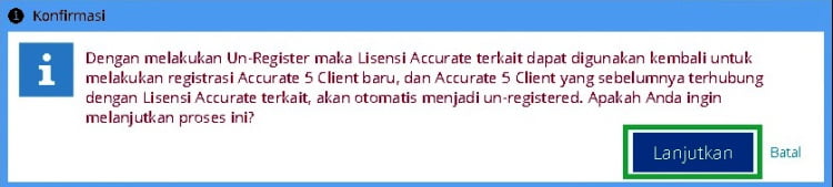 Cara Un-Registrasi Accurate 5