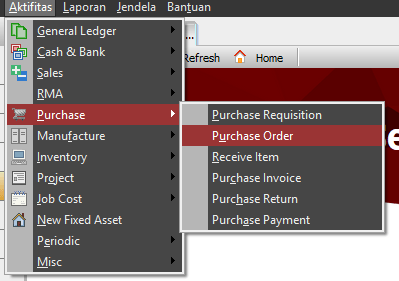 Cara membuat purchase order