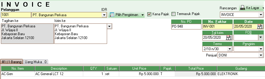 Laporan Komisi Salesman di Accurate