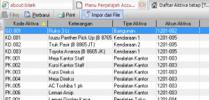 cara import daftar aktiva tetap ke accurate