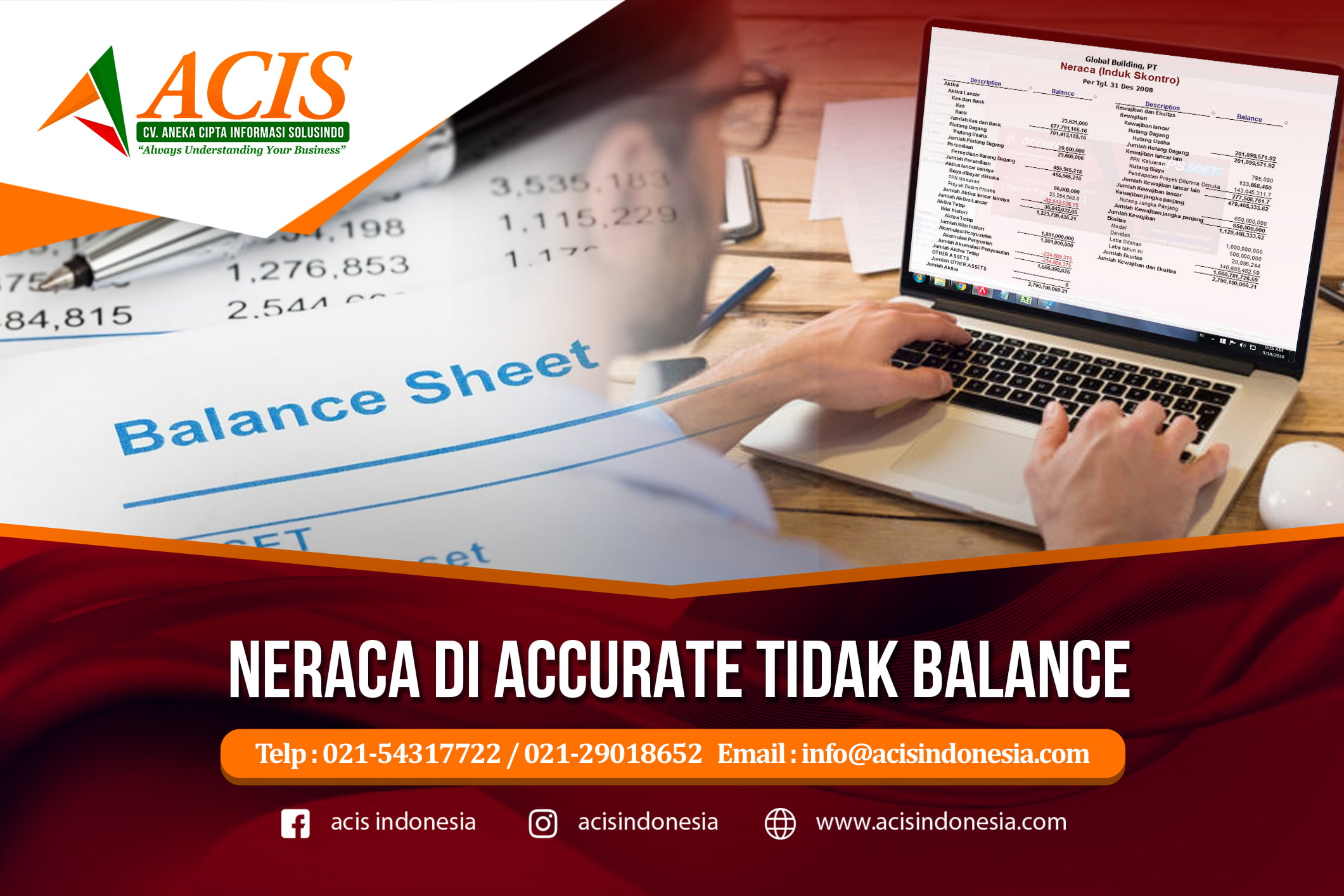 Neraca di accurate tidak balance