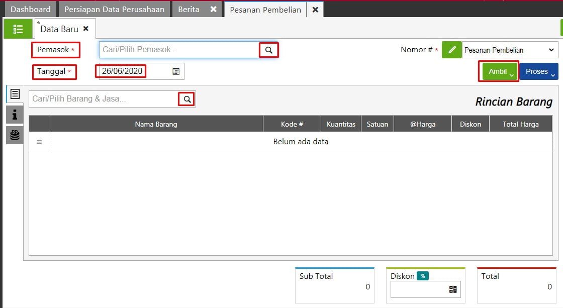 Cara Input Purchase Order Di Accurate Online