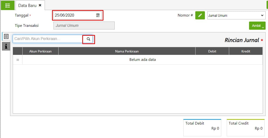 Cara Input Transaksi Jurnal Umum di Accurate Online