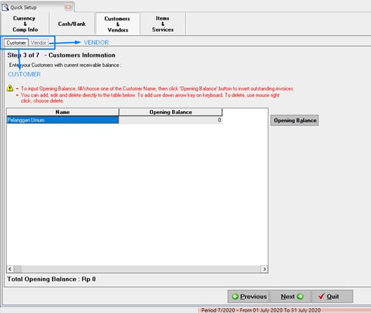 Cara Buat Database Accurate dengan Basic Setup