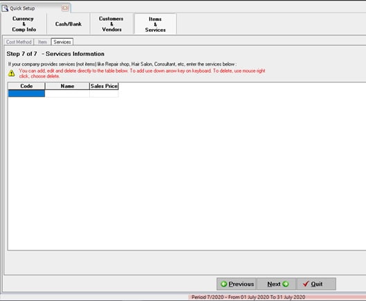 Cara Buat Database Accurate dengan Basic Setup