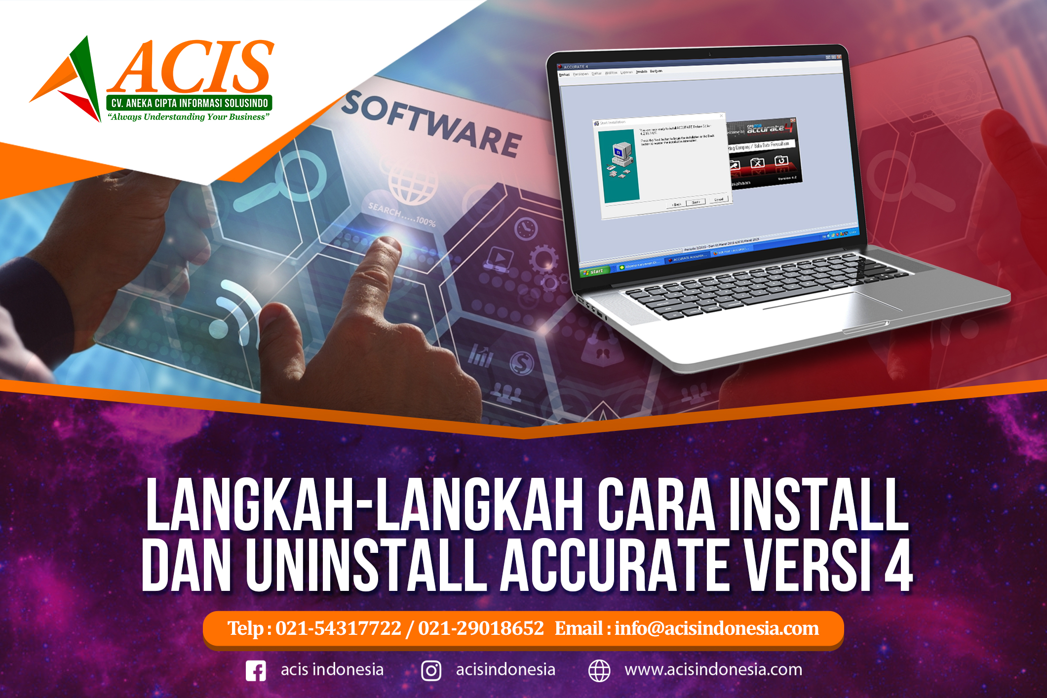 Langkah2 cara install dan uninstall accurate versi 4