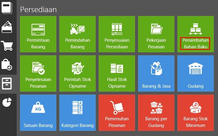 Cara Input Transaksi Penambahan Bahan Baku Di Accurate Online