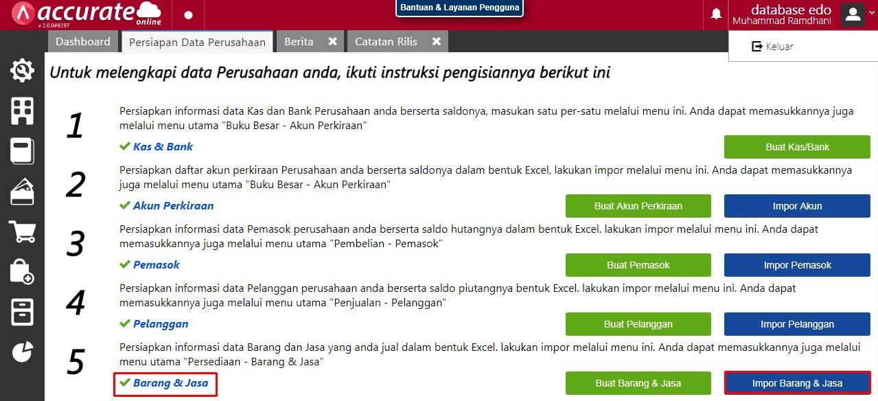 Cara Impor Barang ke Accurate Online