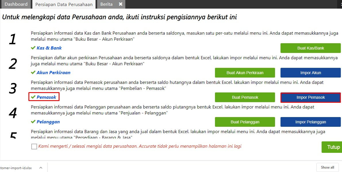 Cara Impor Pemasok ke Accurate Online