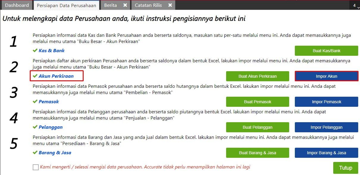 Cara Impor Akun ke Accurate Online