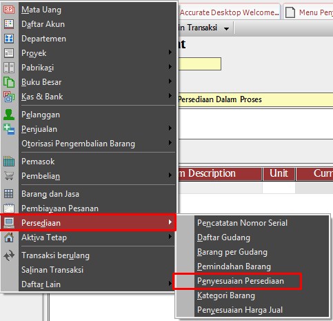 cara Melakukan Penyesuaian Nilai Persediaan Di Accurate