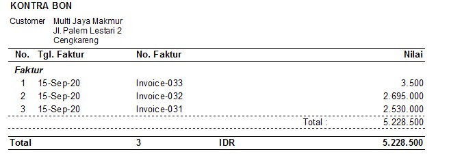 Cara Menampilkan Form Kontra Bon Di Accurate