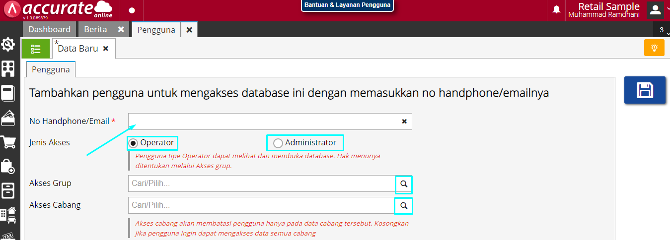 Cara Menambahkan User Baru Di Accurate Online