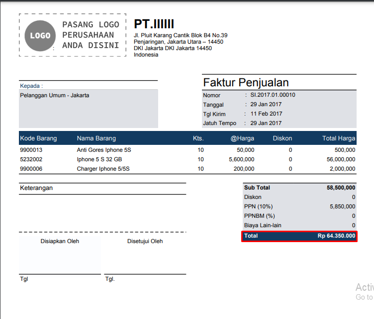 Menambahkan simbol currency pada desain AOL