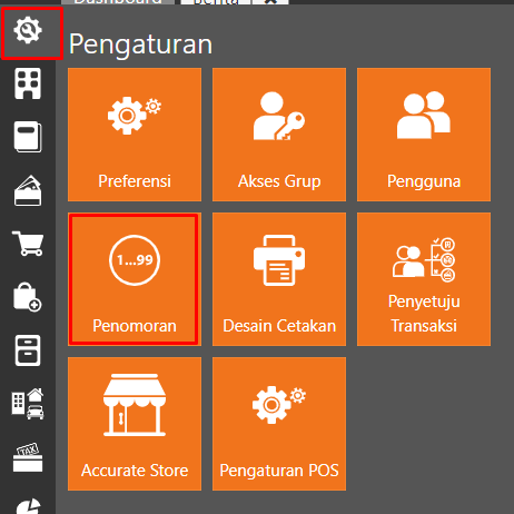 Membuat penomoran otomatis di accurate online